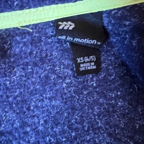 2 for $10 | Fleece Blue Adventure Vest Zip Up All in Motion Size XS (4/5) - Picture 9 of 9